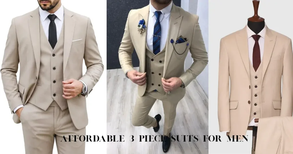 affordable 3 piece suits for men