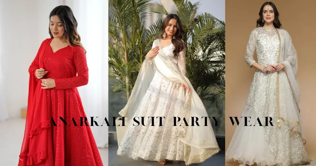 anarkali suit party wear