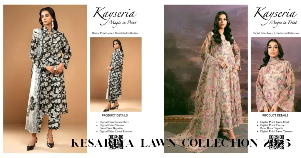 Kesariya Lawn Collection 2025 – Latest Designs Trends and Stylish Summer Outfits kesariya lawn collection 2025